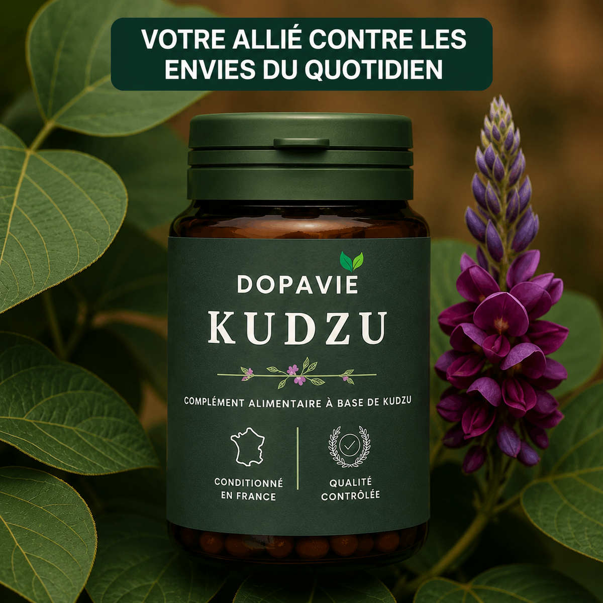 DOPAVIE 40 mg d’isoflavone Extrait de Kudzu - 100% Naturel