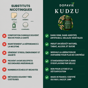 DOPAVIE 40 mg d’isoflavone Extrait de Kudzu - 100% Naturel
